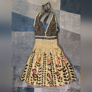 ✨ Ted Baker “Jamelia” Silk Halter Dress – NWT ✨